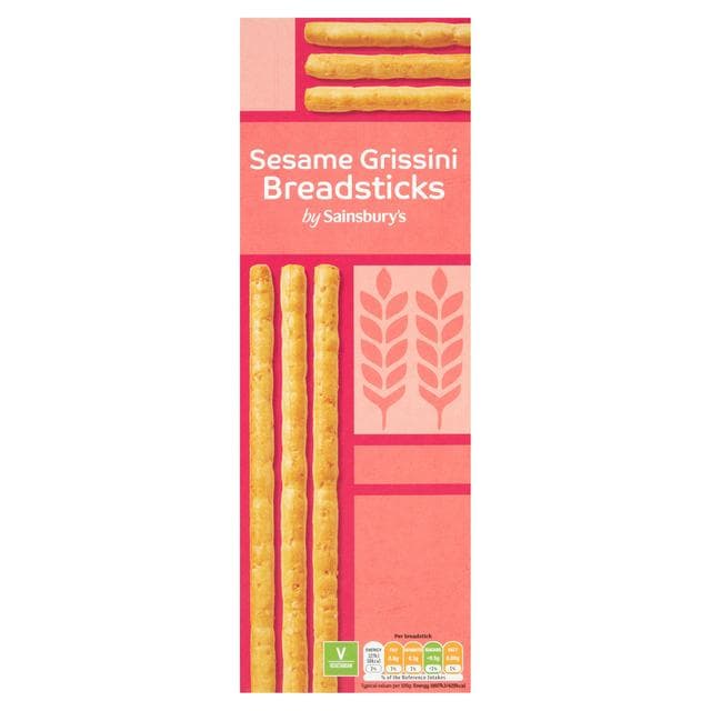 Sainsbury's Grissini Bread Sticks, Sesame Seed 125g - gallery image 1