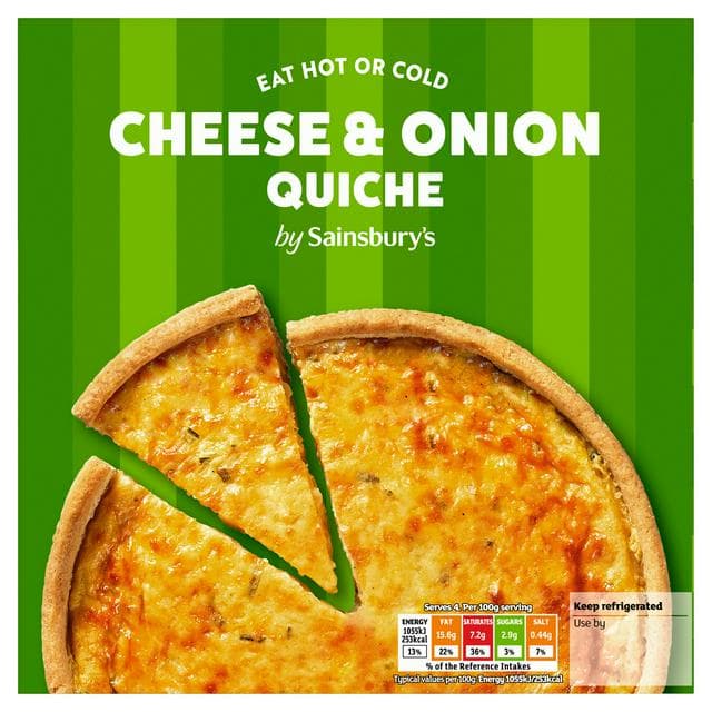 Sainsbury's Cheese & Onion Quiche 400g - gallery image 1