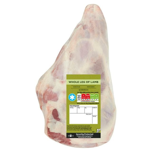 Sainsbury's British or New Zealand Whole Leg Of Lamb (Approx. 2.3kg) - gallery image 1