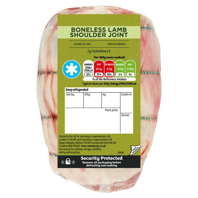 Sainsbury's British or New Zealand Lamb Boneless Shoulder (Approx. 800g) - gallery image 1