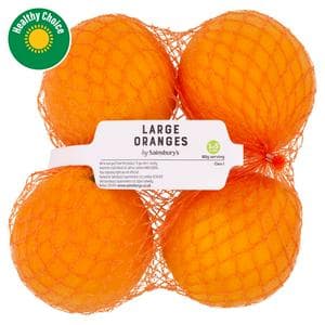 Sainsbury's 4 x Large Oranges