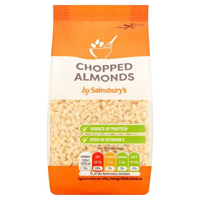 Sainsbury's Almonds Chopped 100g - gallery image 1