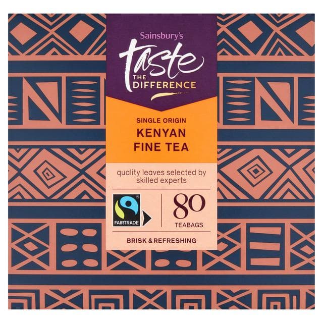 Sainsbury's Kenya Tea Bags, Taste the Difference x80 - gallery image 1