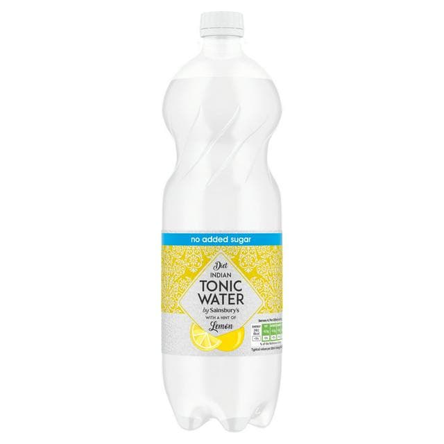 Sainsbury's Diet Indian Tonic Water with Lemon 1L - gallery image 1