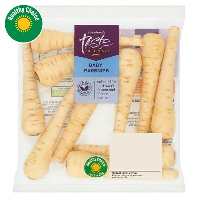 Sainsbury's British Heritage Baby Parsnips, Taste the Difference 230g - gallery image 1