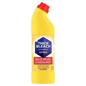 Sainsbury's Thick Bleach, Citrus 750ml