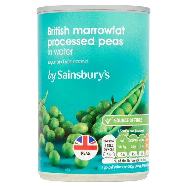 Sainsbury's Marrowfat Processed Peas 300g (180g*) - gallery image 1