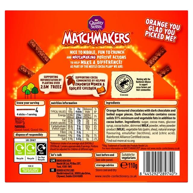Quality Street Matchmakers Orange Chocolate Box 120g - gallery image 3