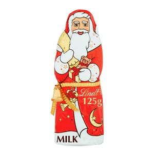 Lindt 125g Santa Christmas Milk Chocolate