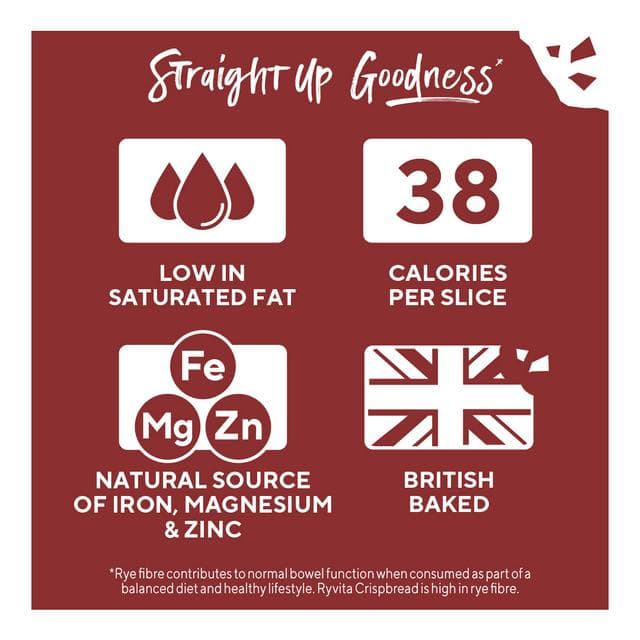 Ryvita Crispbread Dark Rye Crackers 250g - gallery image 4