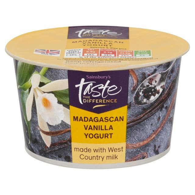 Sainsbury's West Country Madagascan Vanilla Yogurt, Taste the Difference 150g - gallery image 1