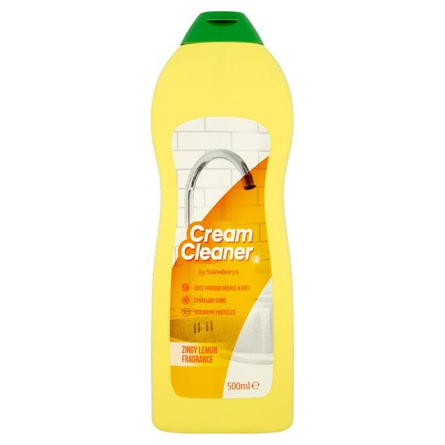Sainsbury's Cream Cleaner, Lemon 500ml - gallery image 1