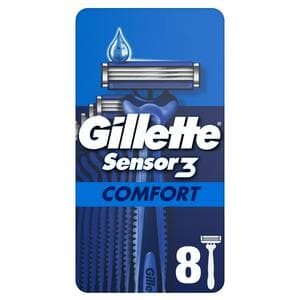 Gillette Sensor 3 Disposable Razors x8