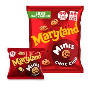 Maryland 6 Cookies Minis Multipacks Chocolate Chip