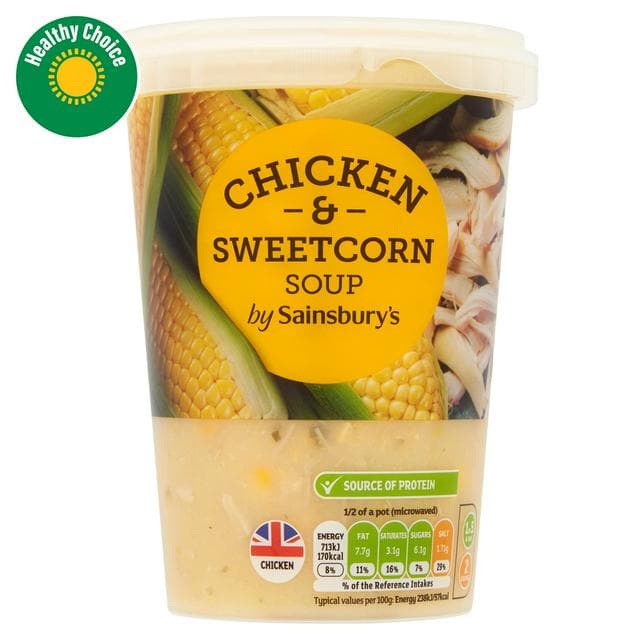 Sainsbury's Chicken & Sweetcorn Soup 600g - gallery image 1