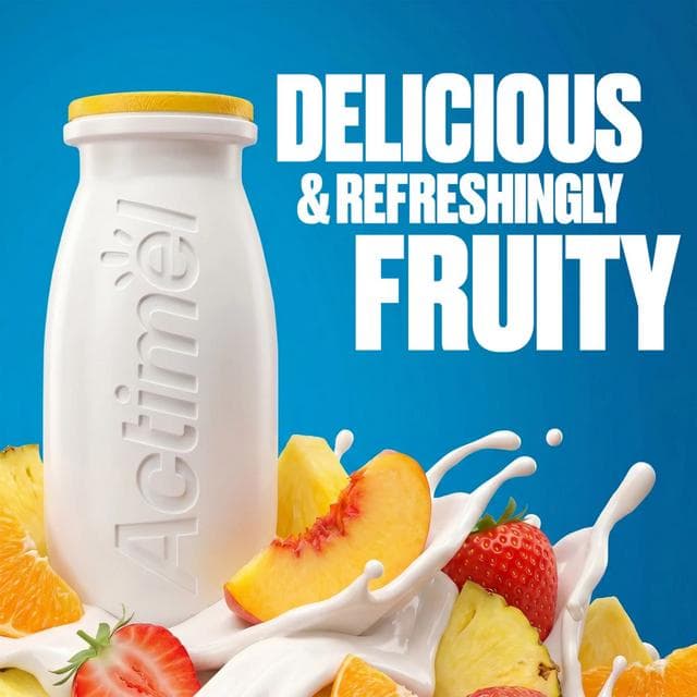 Actimel Multifruit Cultured Yogurt Drink 8x100g - gallery image 4