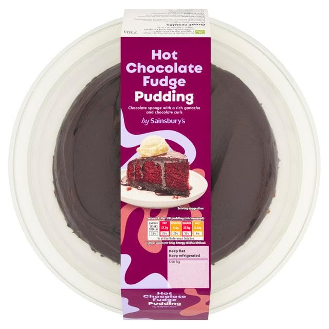 Sainsbury's Hot Chocolate Fudge Cake Dessert 730g - gallery image 1