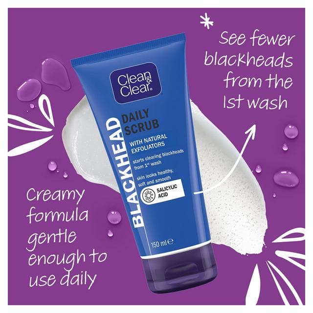 Clean & Clear Blackhead Clearing Daily Scrub Face Scrub 150ml - gallery image 4