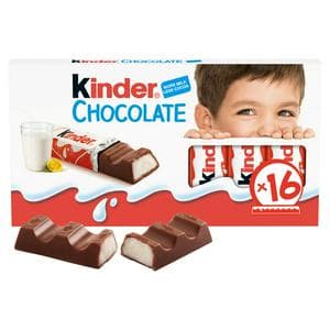 Kinder Chocolate Small Snack Bars Multipack 16x12.5g