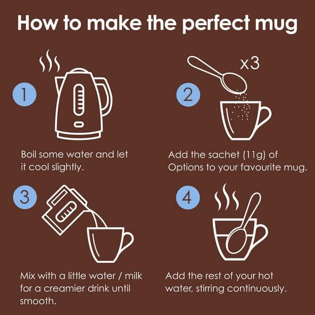 Options Instant Belgian Hot Chocolate Drink 11g - gallery image 4