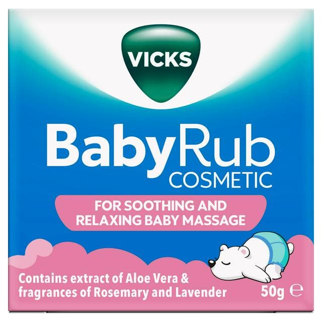 Vicks BabyRub ointment for soothing & relaxing baby massage Jar 50g - gallery image 1