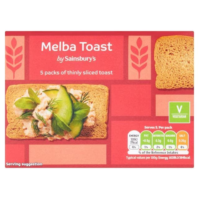 Sainsbury's Melba Toast 100g - gallery image 1