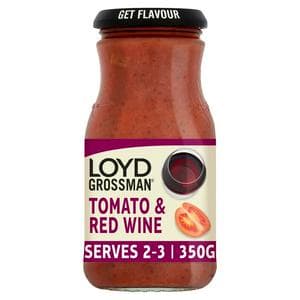 Loyd Grossman Pasta Sauce, Tomato & Red Wine 350g