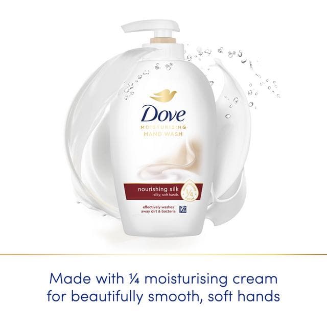 Dove Fine Silk Liquid Caring Hand wash Soap 250ml - gallery image 2