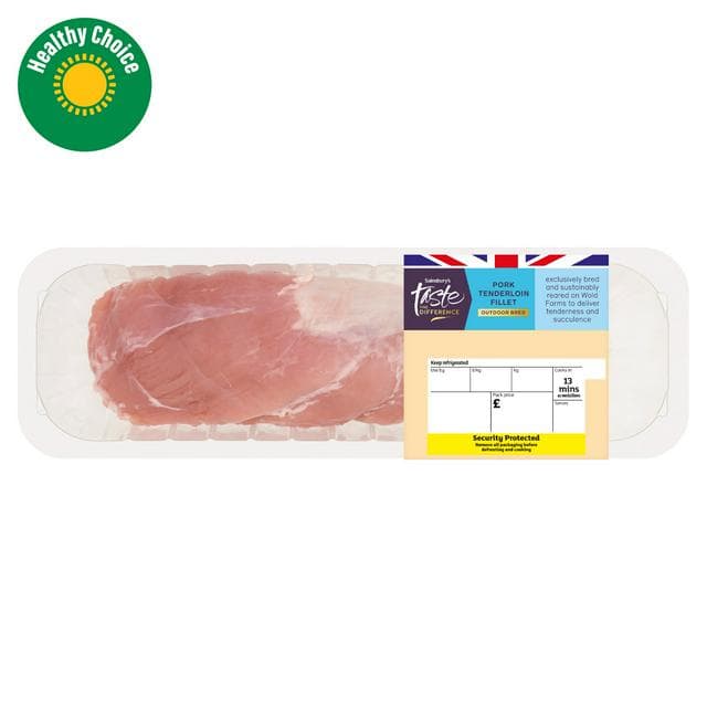 Sainsbury's Outdoor Bred British Pork Tenderloin Fillet, Taste The Difference (Approx. 475G) - gallery image 1
