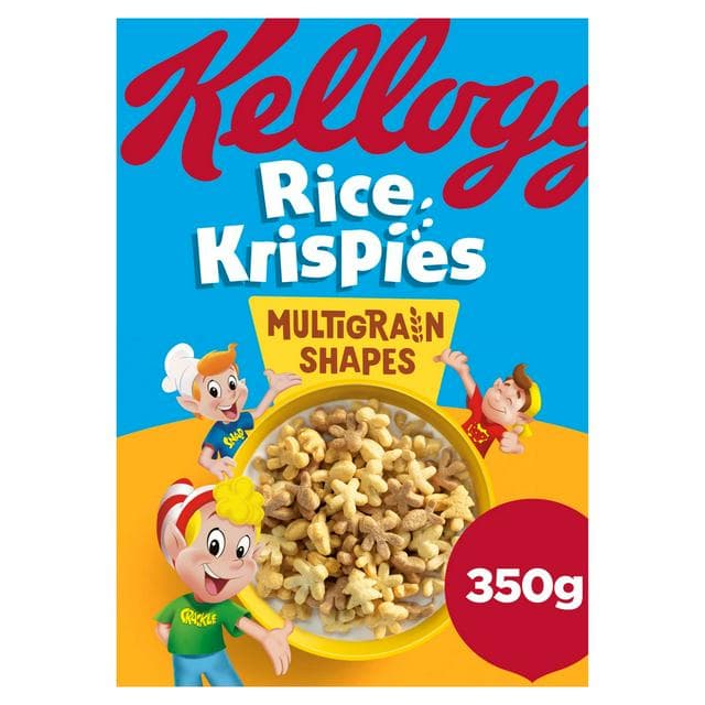 Kellogg's Rice Krispies Multigrain Shapes Breakfast Cereal 350g - gallery image 1