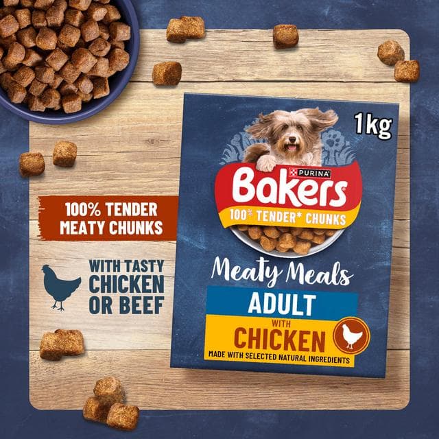 Bakers Meaty Meals Adult Dry Dog Food Beef 2.7kg - gallery image 4