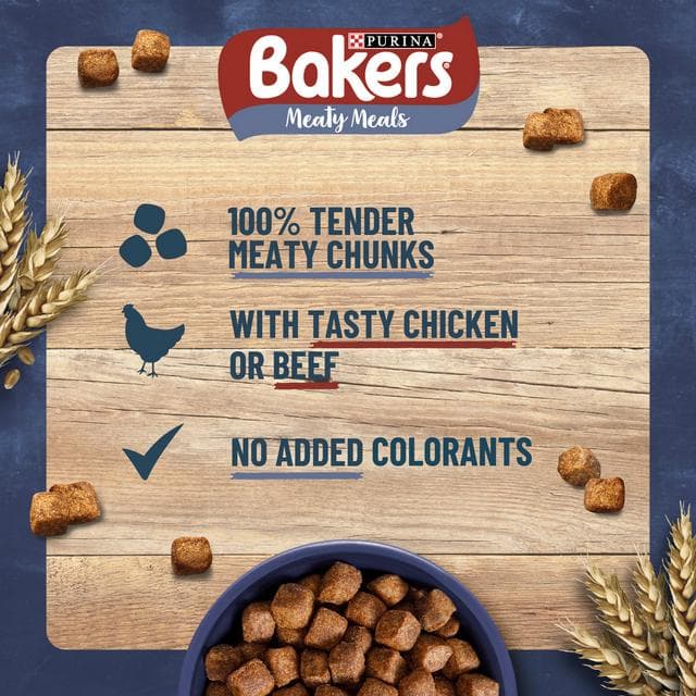 Bakers Meaty Meals Adult Dry Dog Food Beef 2.7kg - gallery image 5