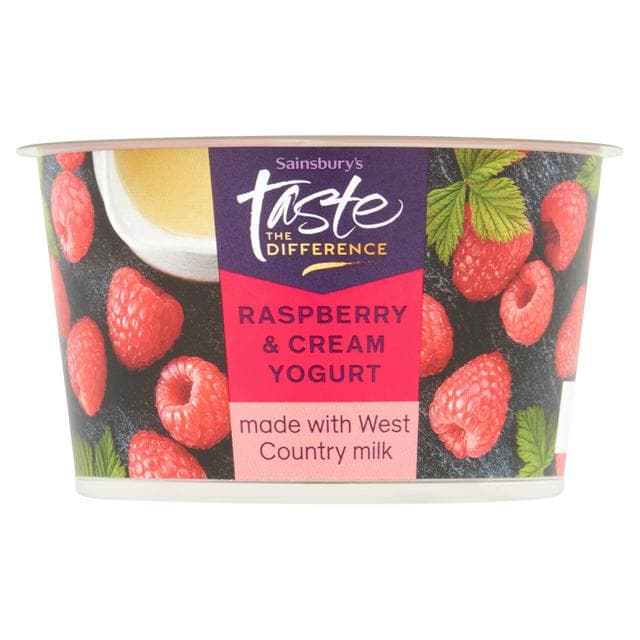 Sainsbury's Raspberry Yogurt, Taste the Difference 150g - gallery image 1