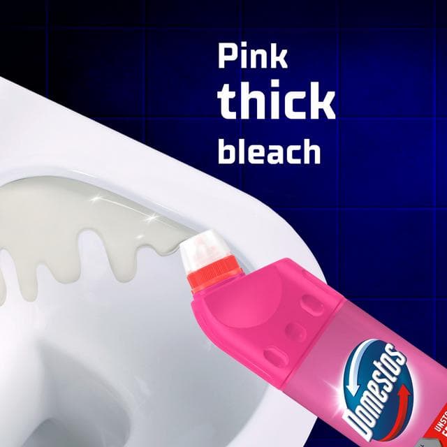 Domestos Pink Power Thick Bleach Toilet & Multipurpose Cleaner 750ml - gallery image 4