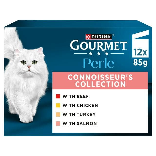 Gourmet Perle Connoisseur's Selection in Gravy Wet Cat Food 12 x 85g - gallery image 1
