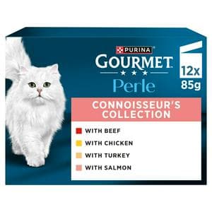 Gourmet Perle Connoisseur's Selection in Gravy Wet Cat Food 12 x 85g