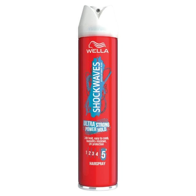 Wella Shockwaves Ultra Strong Power Hold Hairspray 250ml - gallery image 1
