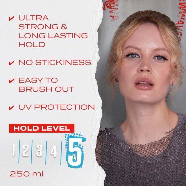 Wella Shockwaves Ultra Strong Power Hold Hairspray 250ml - gallery image 2