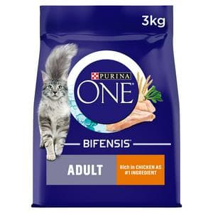 Purina One Adult Dry Cat Food Chicken & Wholegrains 3kg