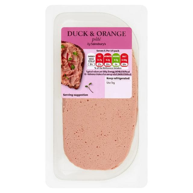 Sainsbury's Duck & Orange Pate 170g - gallery image 1