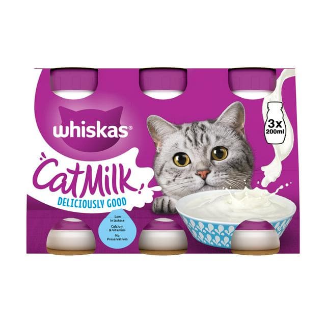 Whiskas Kitten Cat Milk Bottle 3 x 200ml - gallery image 1
