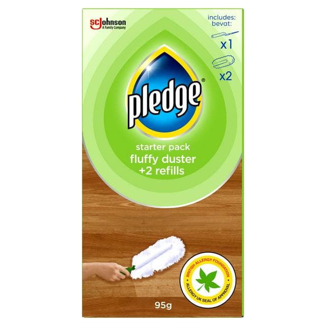 Pledge Dust It Fluffy Duster Starter Pack 1 Handle & 2 Refills - gallery image 1