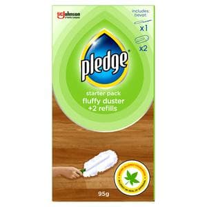 Pledge Dust It Fluffy Duster Starter Pack 1 Handle & 2 Refills