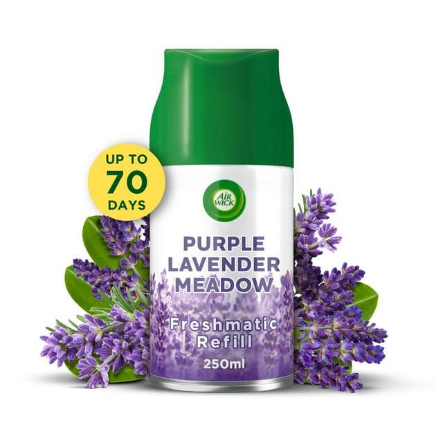 Air Wick Freshmatic Refill, Purple Lavender Meadow Air Freshener 250ml - gallery image 1