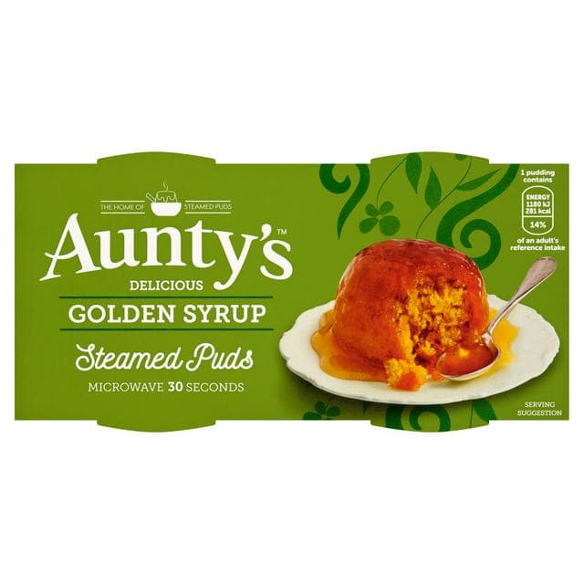 Aunty's Golden Syrup Steamed Pudding 2x100g - gallery image 1