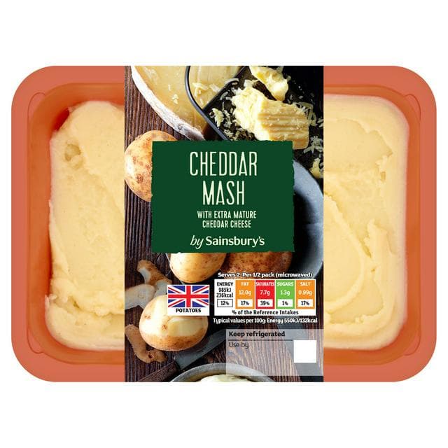 Sainsbury's Cheddar Mashed Potato 400g - gallery image 1