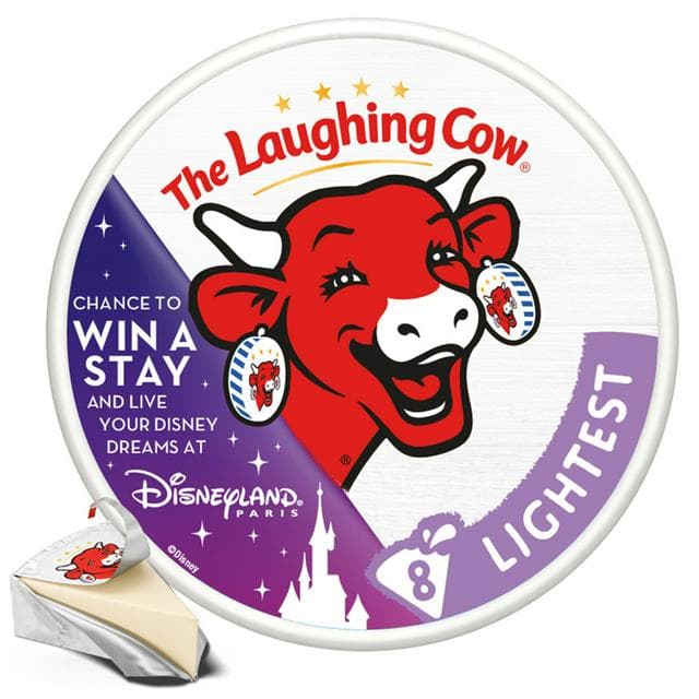The Laughing Cow Lightest Cheese Triangles x8 120g - gallery image 1