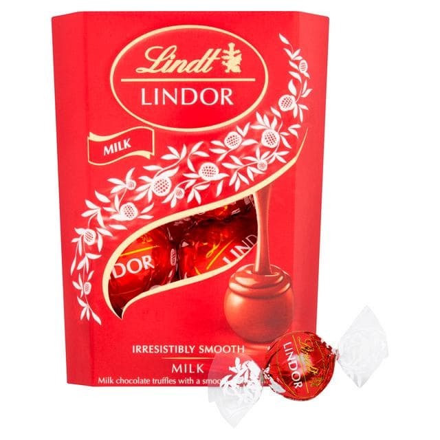 Lindt Lindor Milk Chocolate Truffles Treat Box 37g - gallery image 2