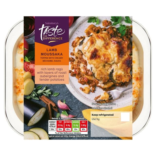 Sainsbury's Lamb Moussaka, Taste the Difference 400g (Serves 1) - gallery image 1