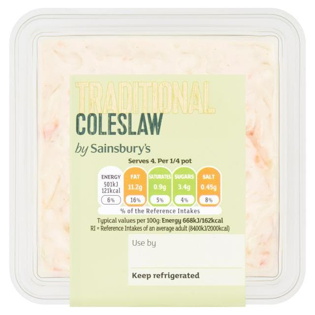 Sainsbury's Deli-Style Traditional Coleslaw 300g - gallery image 1